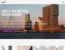 Tablet Screenshot of nl.rsagroup.com